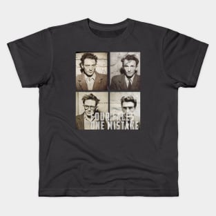 Four Faces, One Mistake: The Mugshot of a Man with a Shifting Identity Kids T-Shirt